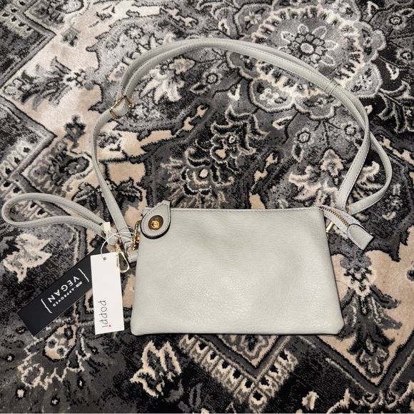 NWT Grey and Gold Poppi Purse - Picture 2 of 7